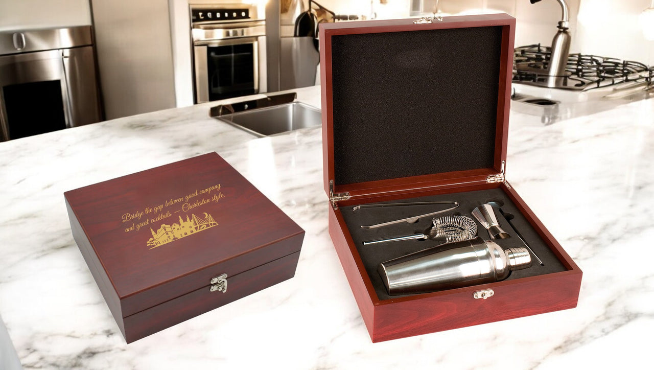 Charleston Skyline Martini Gift Set
