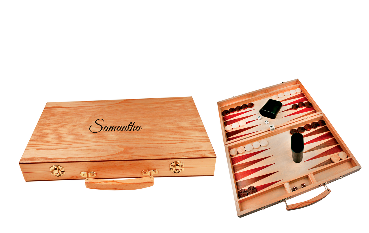 Personalized  Backgammon Game Set