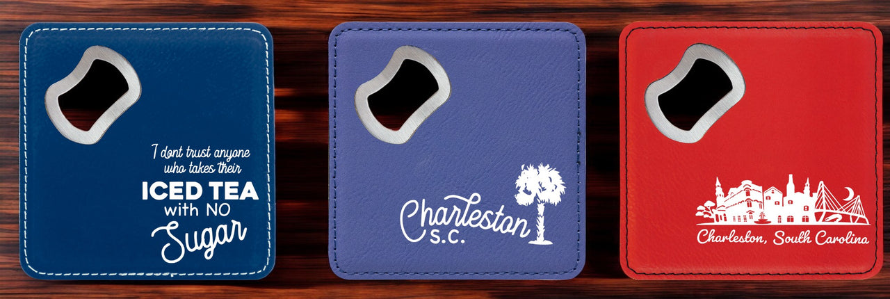 Charleston Bottle Opener Coasters (Set of 3)