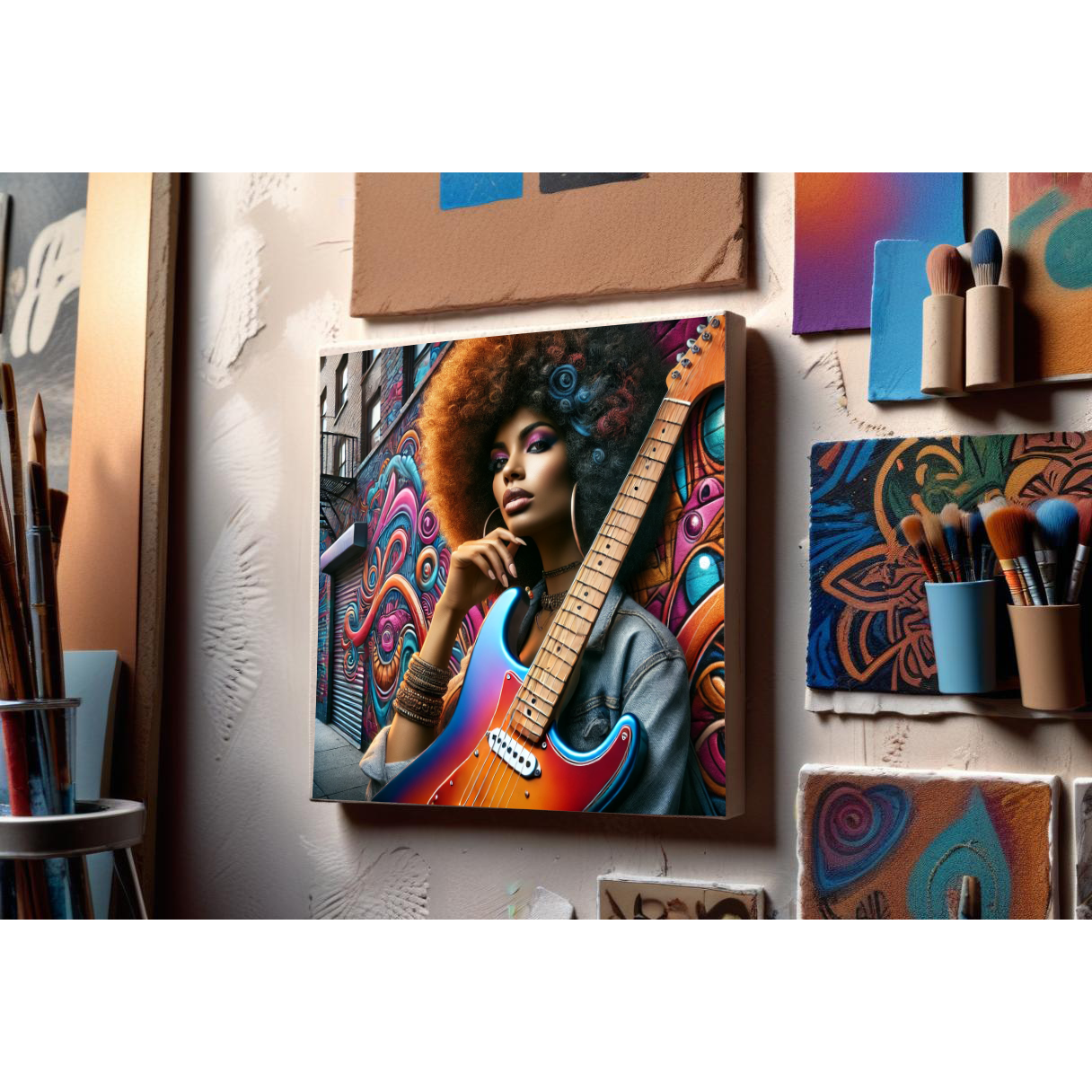 Vibrant Harmony - Canvas Wall Art (20x16)