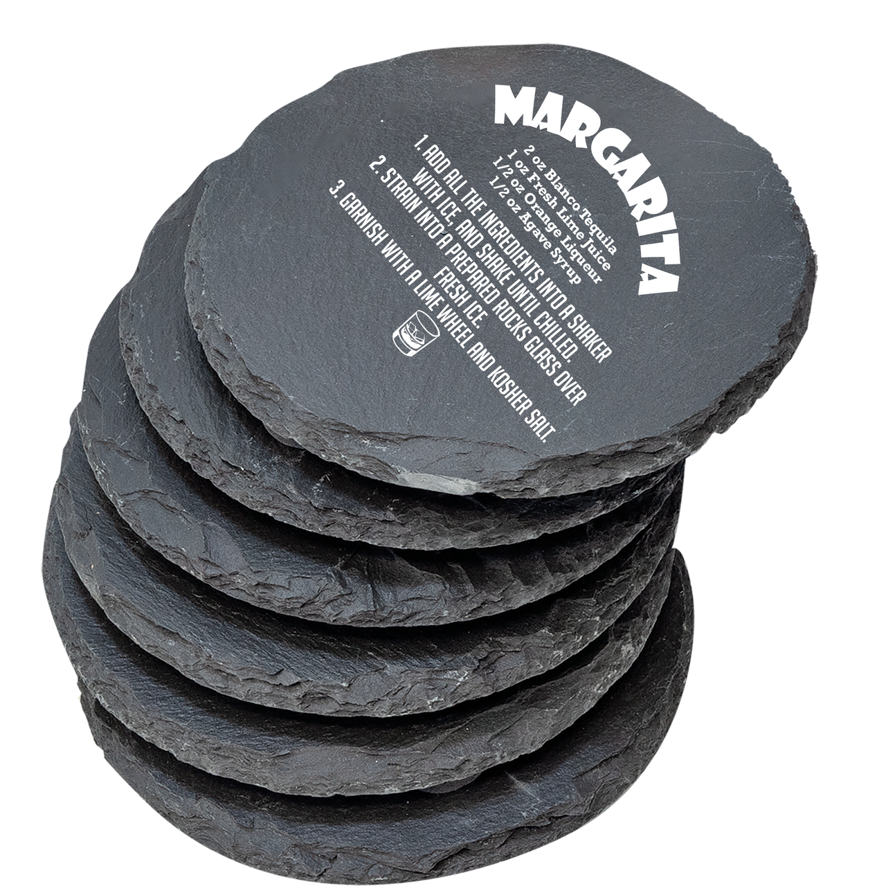 Cocktail Recipe Coasters (Round)