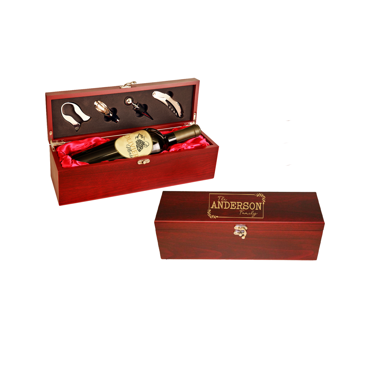 Personalized Wine Gift Box With Tools